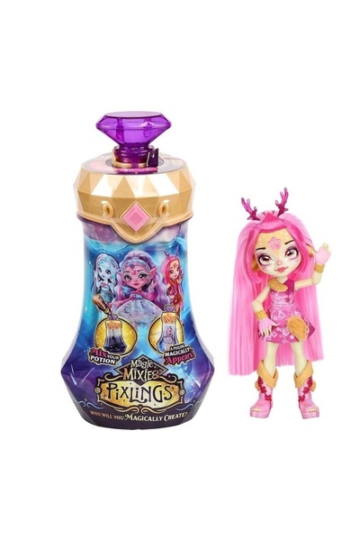 Magic Mixies Păpușă Pixling - Roz, Cerb Deerlee