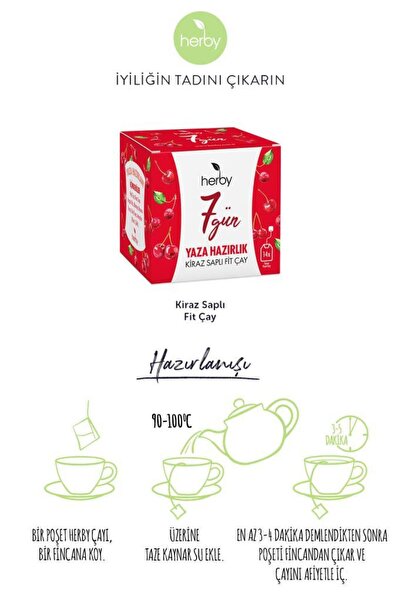 Herby 7 Days Summer Preparation - Cherry Sap Fit Tea 4-Pack