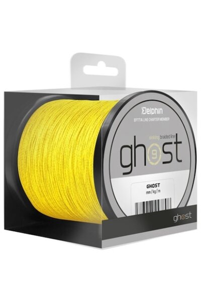 DELPHİN GHOST fishing line, 8+1, 0.18mm, 9.1kg, 200m, Yellow