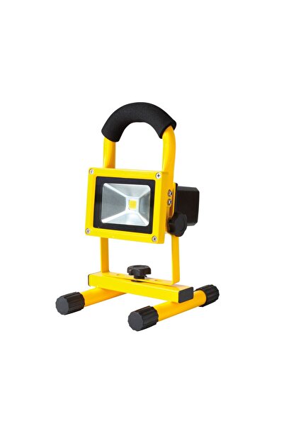 KlaussTech Προβολέας LED, Ισχύς 10 W, Θερμοκρασία χρώματος 5000 K, Επαναφορτιζόμενος 2000 Mah, Φωτεινότητα