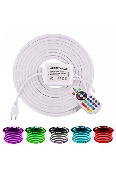 Optim Solution Χοντρό σχοινί LED 20 μέτρων με τηλεχειριστήριο — 12 χρώματα και ρύθμιση φωτεινότητας (Χονδρική)