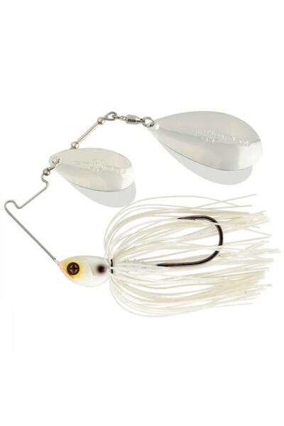 Mimteam Sakura Cajun Spinnerbait 14g, Kicker White, 11.5cm - for Pike, Zander, Perch, Bass and Catfish