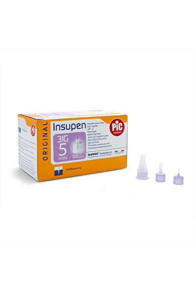 PIC SOLUTION ITALY Original Insupen Insulin Pen Needle 31 G x 5 mm 100 pcs