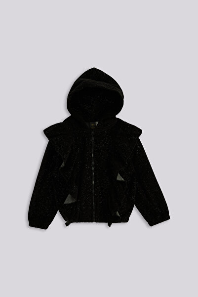 Tyess Girl Black Tracksuit Top