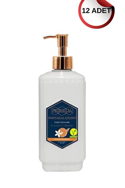 Pereja Portakal Çiçeği Doğal Zeytinyağlı El Ve Vücut Losyonu 250 ml 12 adetli