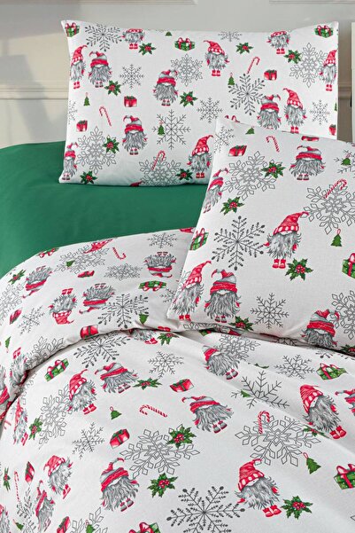 Sudemhome 100% Cotton Christmas Themed Double Duvet Cover Set Christmas Duvet Cover Set