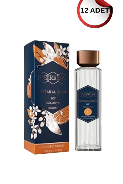 Pereja Portakal Çiçeği Kolonyası 250 ml Cam Şişe 12 adetli
