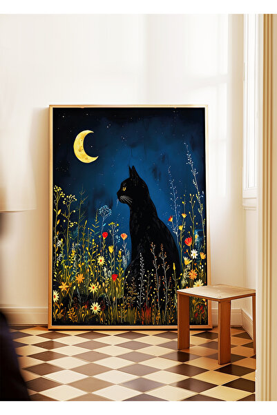 ARTHOUSECOLLECTIVE William Morris Poster - Cat Illustration - Painting Sizes Unframed Poster