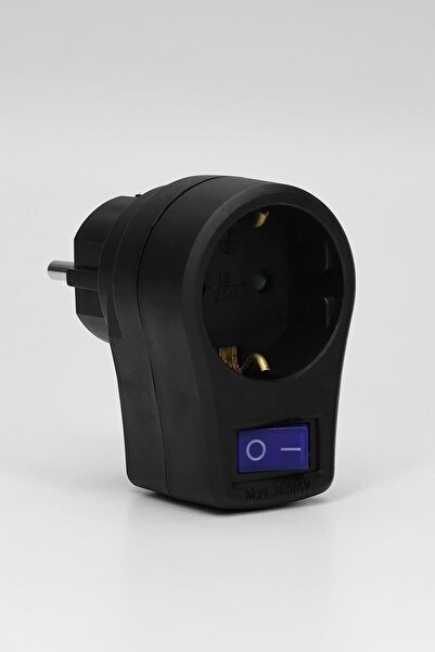Telvesse Tekli Topraklı Akım Korumalı Priz Işıklı Anahtarlı Aşırı Gerilim Korumalı Emniyetli Priz 3860 Watt