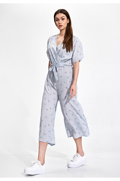 Figl Salopetă kimono albastru deschis - salopetă lejeră - albastru deschis M863 mărimea S/M