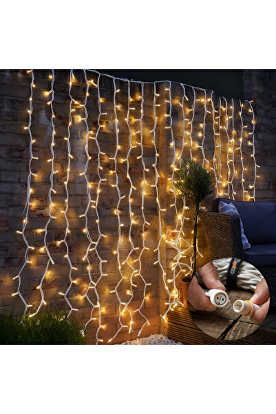 Optim Solution Plasă luminoasă LED cu fir gros 5x2m pentru exterior IP44, alb cald (en-gros)