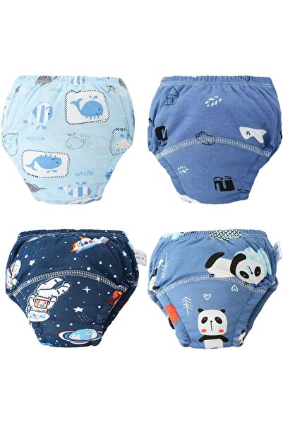 Generic HXX Baby Potty Training Underwear, Washable Breathable Cloth Pants with Pocket, 0-3 Years