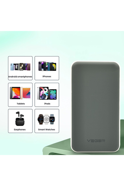 Veger V11 25000mAh Portable Charger Power Bank - 92.5Wh for Smartphones