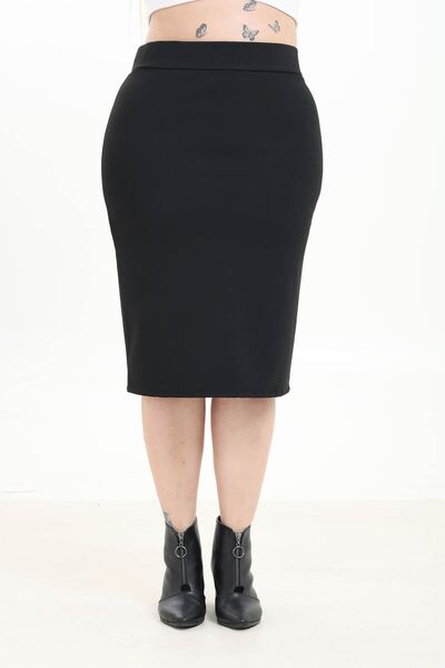 modayız Flexible Plus Size Skirt 14B-2747