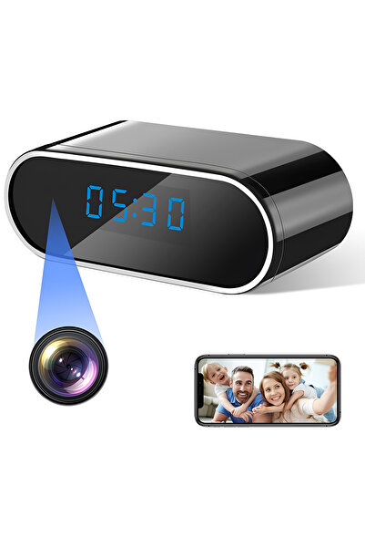 OEM Spy Camera WiFi Clock 1080P Without Card, Night Vision, Motion Detection, Alerts on Phone