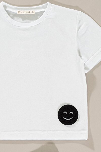 FOR YOU MODA Emoji-Shorts-Set (weiß)