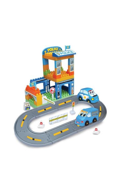 DEDE Police Station Set with 48 Building Blocks +18 months
