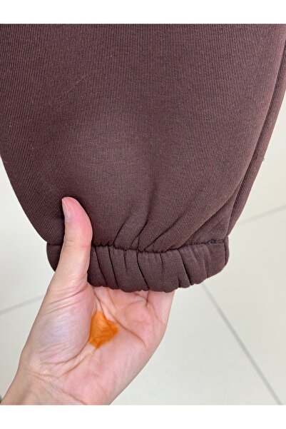 MİHRA STORE Φόρμα με τρία κορδόνια με ελαστικό πόδι Deleva-CI2903 Καφέ