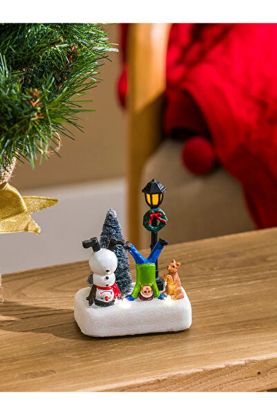 LC Waikiki LCW HOME Karışık Yılbaşı Temalı Dekoratif Obje Işıklı 12 Cm