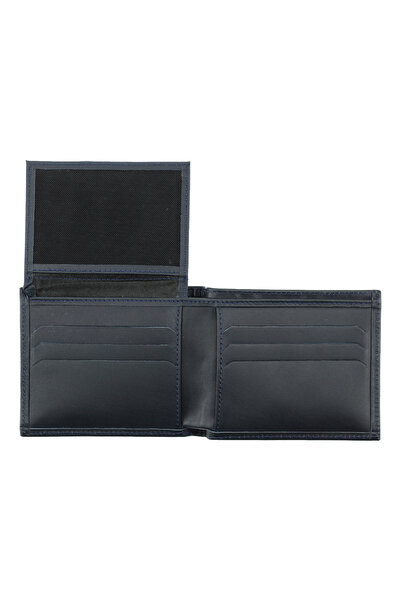 Kiğılı Plain Men's Leather Wallet with Card Holder Compartment