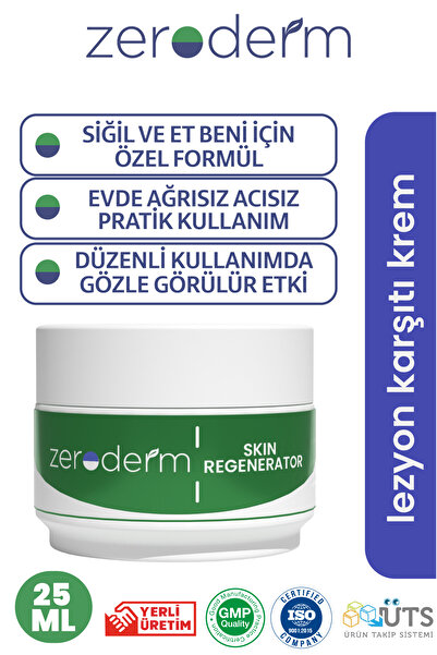 TUBALİFE Zeroderm Skin Regenerator 25 ml Siğil/Et Beni/Nasır İçin Kozmetik bakım Kremi