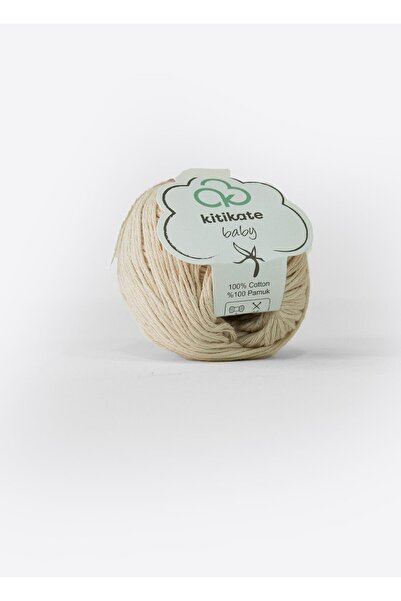 kitikate Cotton Hand Knitting Yarn Chickpea Beige 50 Gr