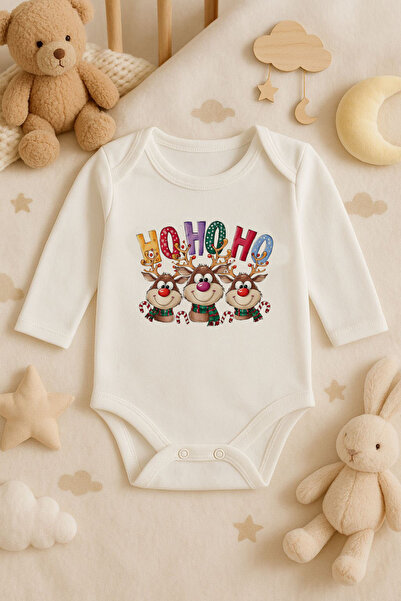 MODA ملابس داخلية للأطفال من القطن بأكمام طويلة لعام مطبوع لرأس السنة الجديدة...