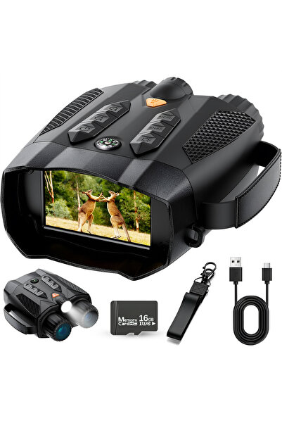 OEM TECHNOVICI 4K Κιάλια Νυχτερινής Όρασης Υπέρυθρο Ζουμ 10x 48MP Φακός Κυνηγ...