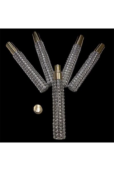 COOL NİGHT 10 ml Boş Kalem Parfüm Şişesi Cam Tüp Vidalı Kolay Takılır TAŞLI M...