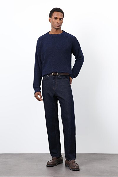 Antioch Navy Blue Knitted Sweater Men's Sweater