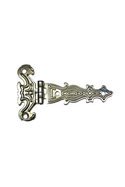 Epilons Decorative, Sheet Single Tail Hinge - 40X68 Mm, Small, Nickel, 1 Piece