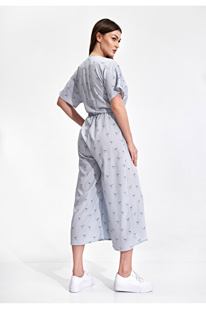 Figl Salopetă kimono albastru deschis - salopetă lejeră - albastru deschis M863 mărimea S/M