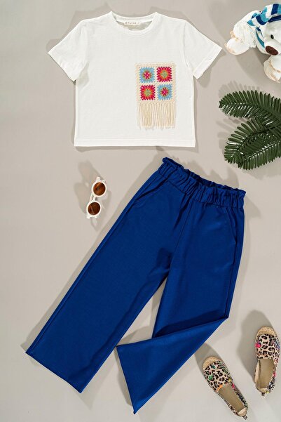 FOR YOU MODA Hosen-Set mit Spitzentaschen-Detail