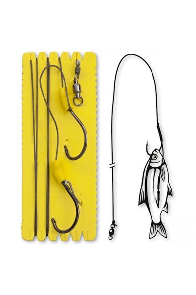 Mimteam Montură Black Cat pentru pescuit la somn 6/0 - cârlig Ghost și Mega, ...