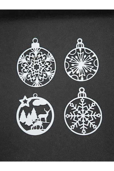 Della زينة شجرة عيد الميلاد 4 قطع