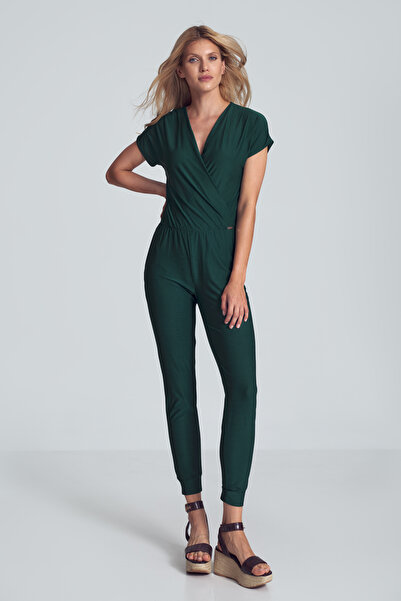 Figl Elegant jumpsuit for women - green bridal jumpsuit M708 size M
