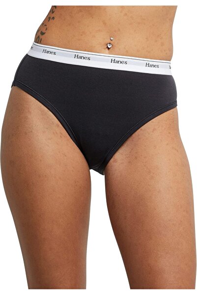 HANES Originals Women's Hi-leg Panties, Stretch Cotton, 6-Pack