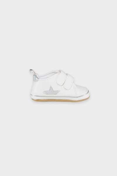 Panço Unisex Baby White Shoes