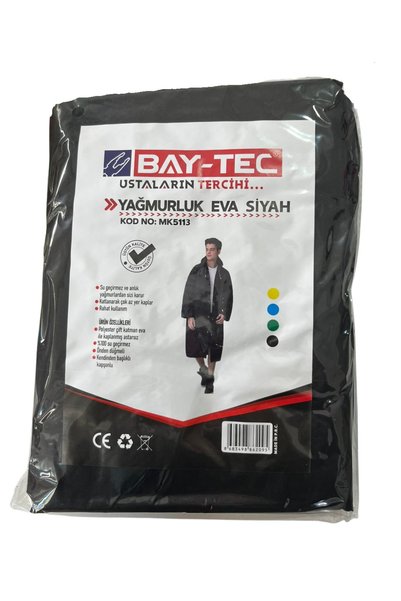 Baytec Black Motorcycle Raincoat Set 100% Waterproof