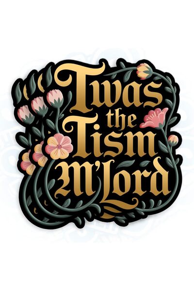 ALAYRA International (3 قطع) ملصق TWAS The Tism MLord مقاس 3 بوصات