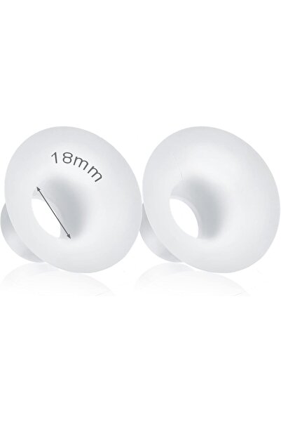 Durceler 18mm Silicone Flange Inserts Compatible with Medela/Spectra/Elvie/Freemie (2pcs)