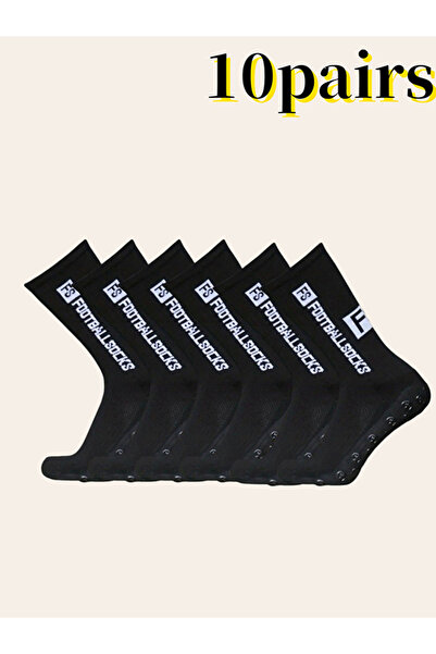 Take Two By Styli Pack of 10 - Text Print Crew Socks