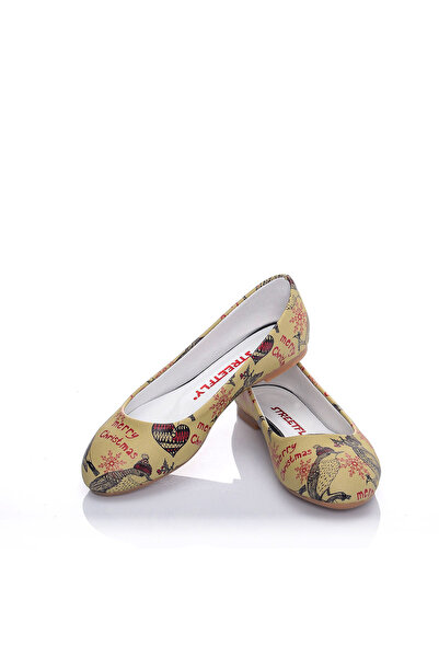 Streetfly Balerini pentru femei în cu imprimeu culori tematice de Anul Nou