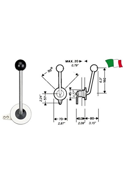 TNG Outdoor Maneta B35 cu montare verticală - control accelerație și schimbăt...