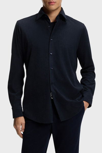 BOSS Regular Fit Klasik Yaka Uzun Kollu Kadife Gömlek Erkek GÖMLEK 50550679 404