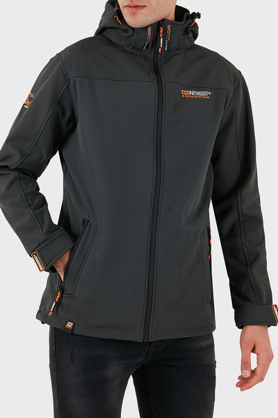 Norway Geographical Ανδρικό παλτό αποσπώμενο με κουκούλα Softshell, ανθεκτικό στον άνεμο και το νερό MONT TAKE