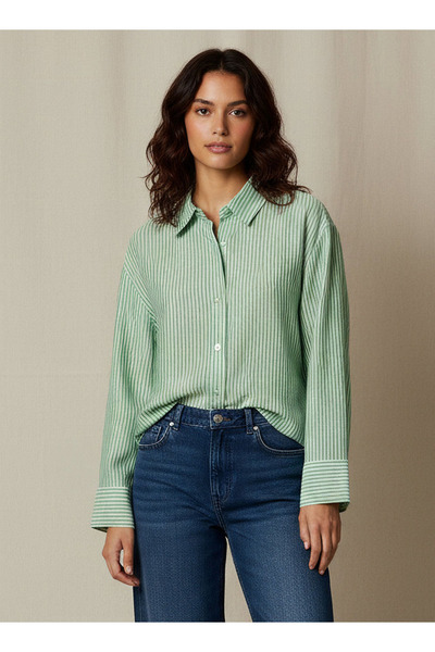 FAV Shirt with Stripes and Long Sleeves