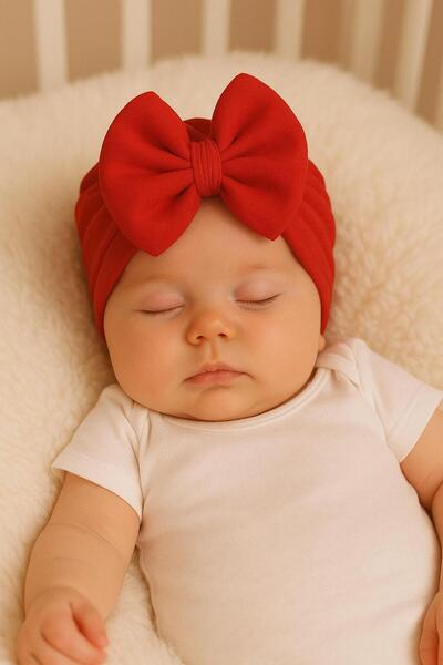 BYS BABY FASHION Newborn Baby Girl / Girl Child Double Layer Bonnet with Bow Is Suitable for Use between 0-12 Months