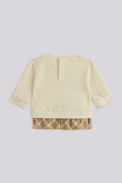 Layette Baby Girl Ecru Sweatshirt