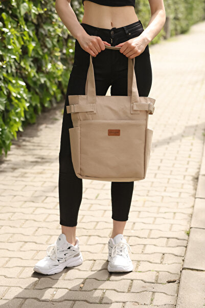 PASSTELL Canvas Women's Large Size Shoulder Bag